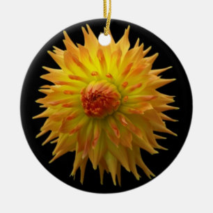 De Cerâmica Ornamento amarelo da flor