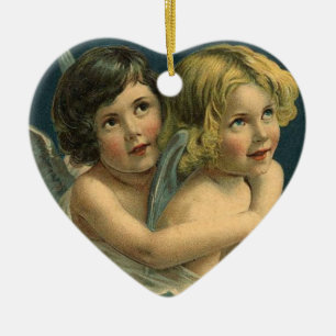 De Cerâmica ornamento Anjo Vitoriano