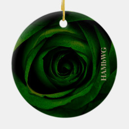 De Cerâmica Ornamento ao quadrado HAMbyWG - Rosa verde