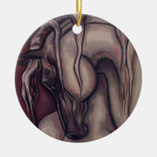 De Cerâmica Ornamento árabe do cavalo