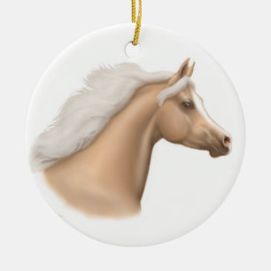De Cerâmica Ornamento árabe do cavalo do Palomino