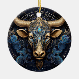 De Cerâmica Ornamento Astrologico Personalizado Zodiac Taurus