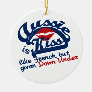 De Cerâmica ornamento Aussie Kiss