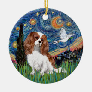 De Cerâmica Ornamento Blenheim Cavalier King Charles Spaniel