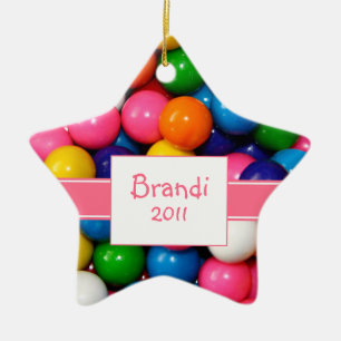 De Cerâmica Ornamento Bublegum Personalizado