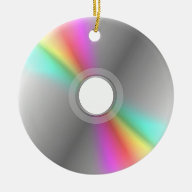 De Cerâmica Ornamento CD do círculo (Frente)