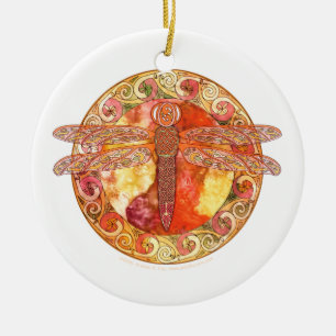 De Cerâmica Ornamento celta da libélula