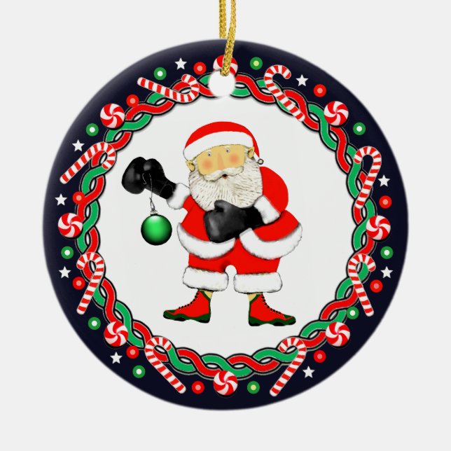 De Cerâmica Ornamento cerâmico Boxer Holiday in-a-box (Frente)