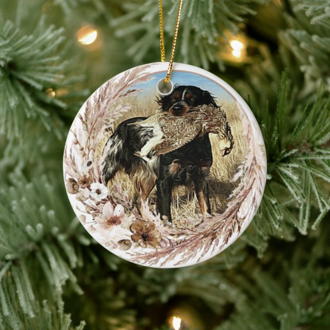 De Cerâmica Ornamento cerâmico Brittany spaniel (Árvore)