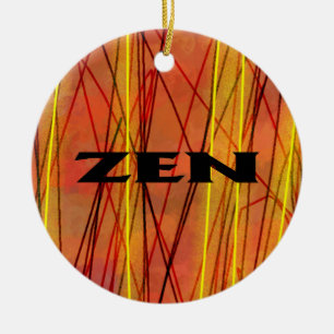 De Cerâmica ornamento cerâmico cerâmico com fio preto Zen