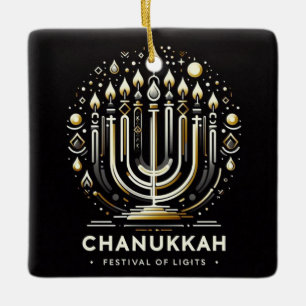 De Cerâmica Ornamento Cerâmico Chanukkah