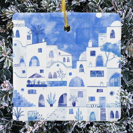 De Cerâmica Ornamento cerâmico da Grécia Santorini
