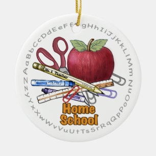 De Cerâmica Ornamento cerâmico da Home School