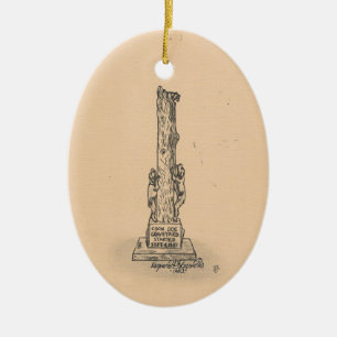 De Cerâmica Ornamento cerâmico do Monumento do Cão