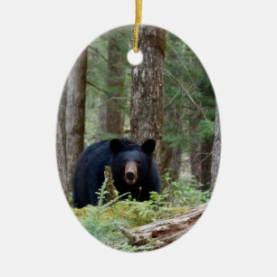 De Cerâmica Ornamento cerâmico do Urso Negro Selvagem