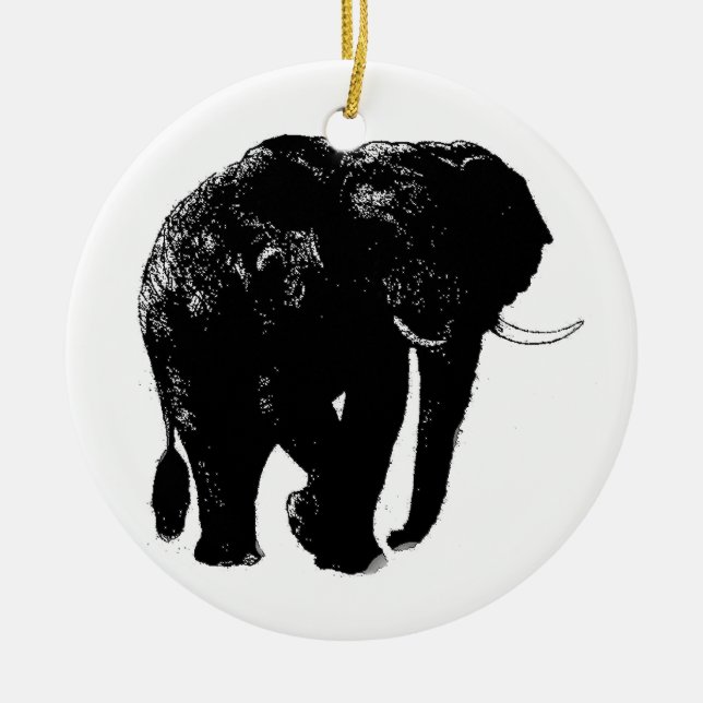 De Cerâmica Ornamento Cerâmico Elefante (Frente)