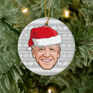 De Cerâmica Ornamento Cerâmico Joe Biden Holiday