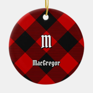 De Cerâmica Ornamento Cerâmico MacGregor Rob Roy Tartan