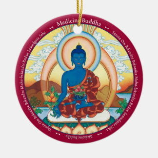 De Cerâmica ORNAMENTO CERÂMICO - medicina Buddha + Fim acima