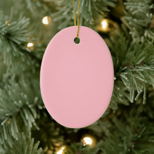 De Cerâmica Ornamento cerâmico Oval Rosa