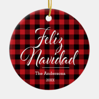 De Cerâmica Ornamento Cerâmico Personalizado Feliz Navidad