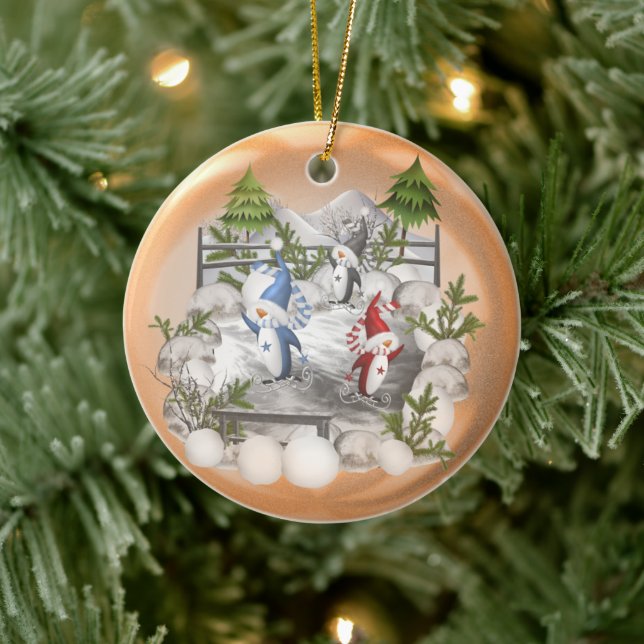De Cerâmica Ornamento Cerâmico Pinguim Natal (Árvore)