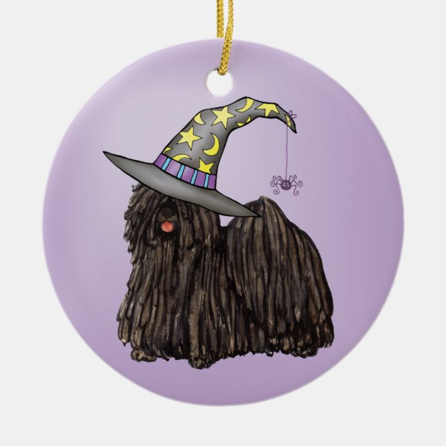 De Cerâmica Ornamento Cerâmico Puli Witch (Frente)