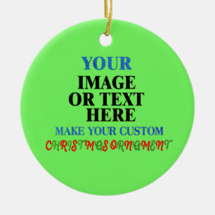 De Cerâmica Ornamento Cerâmico Redondo Personalizado - Design
