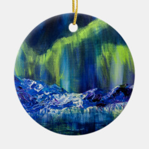 De Cerâmica Ornamento cerâmico Reflexo Glacial do Alaska