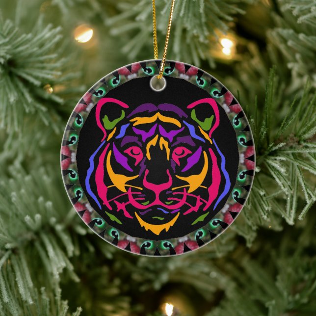 De Cerâmica Ornamento cerâmico Tiger (Árvore)
