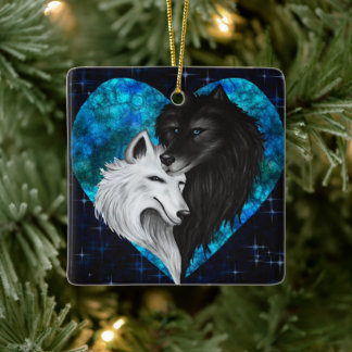 De Cerâmica Ornamento cerâmico - Wolf Heart