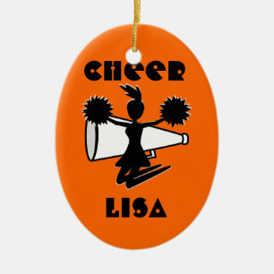 De Cerâmica Ornamento Cheerleading