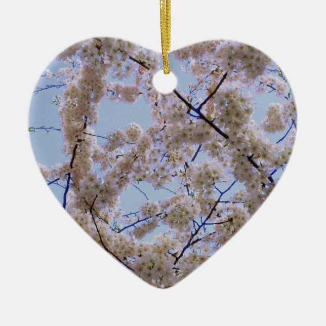 De Cerâmica Ornamento "Cherry Blossoms" (Frente)