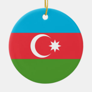 De Cerâmica Ornamento com pavilhão do Azerbaijão