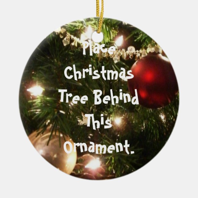 De Cerâmica Ornamento com sentidos (Frente)