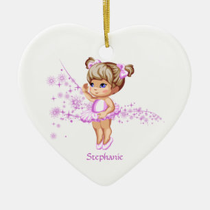 De Cerâmica Ornamento conhecido personalizado do coração da
