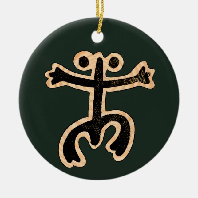 De Cerâmica Ornamento Coqui Taino (Frente)