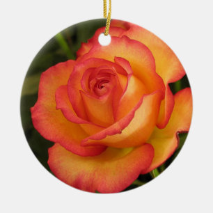 De Cerâmica Ornamento cor-de-rosa da laranja
