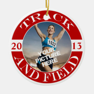 De Cerâmica Ornamento customizável do atletismo