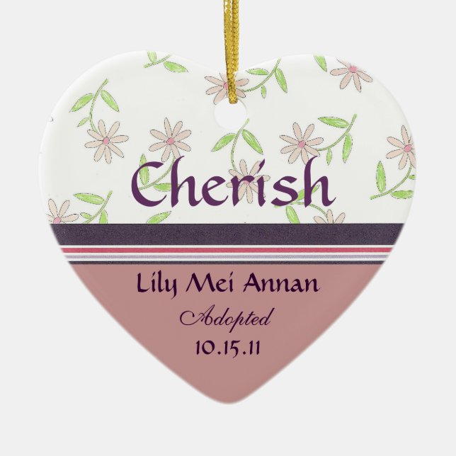De Cerâmica Ornamento da adopção (Frente)