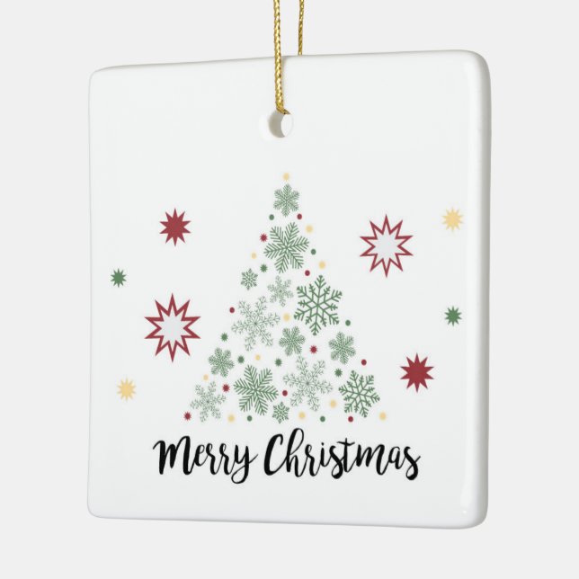 De Cerâmica Ornamento da árvore do Feliz Natal (Esquerda)