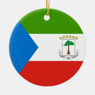 De Cerâmica Ornamento da bandeira da Guiné Equatorial