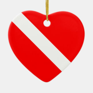 De Cerâmica Ornamento da bandeira do mergulho do mergulhador