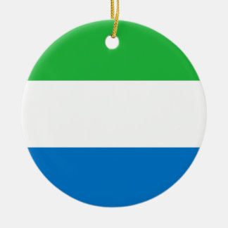 De Cerâmica Ornamento da bandeira do Sierra Leone