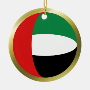 De Cerâmica Ornamento da bandeira dos UAE