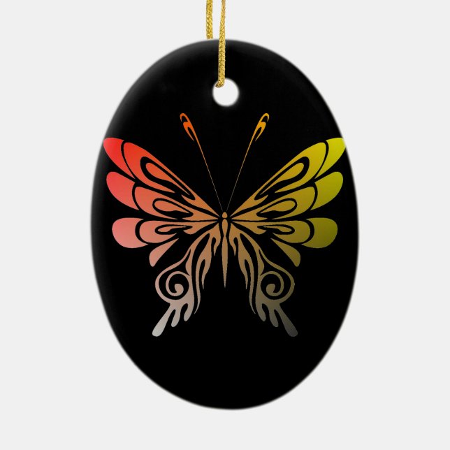 De Cerâmica Ornamento da borboleta (Verso)