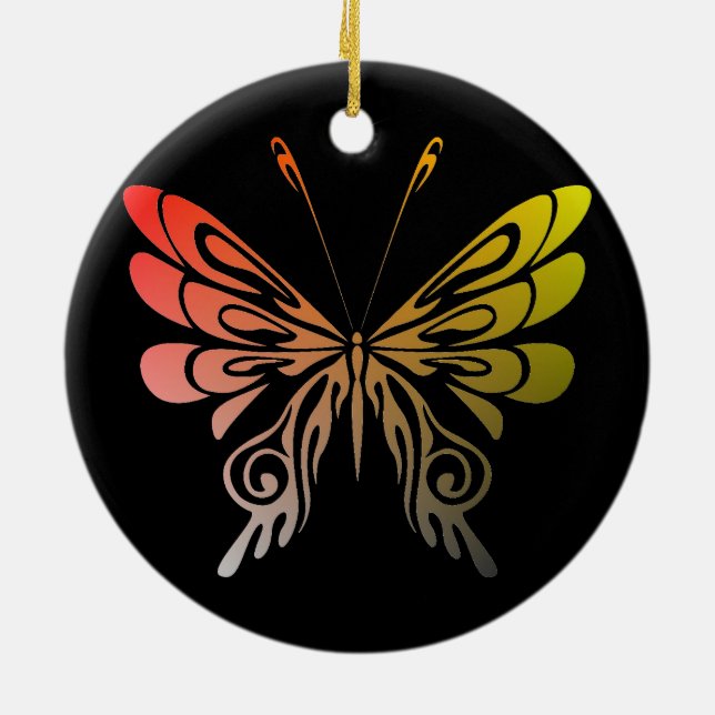 De Cerâmica Ornamento da borboleta (Traseira)