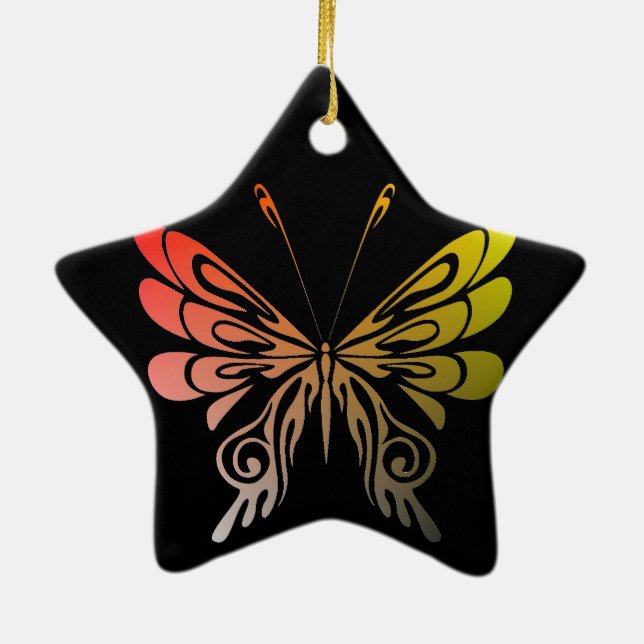 De Cerâmica Ornamento da borboleta (Verso)