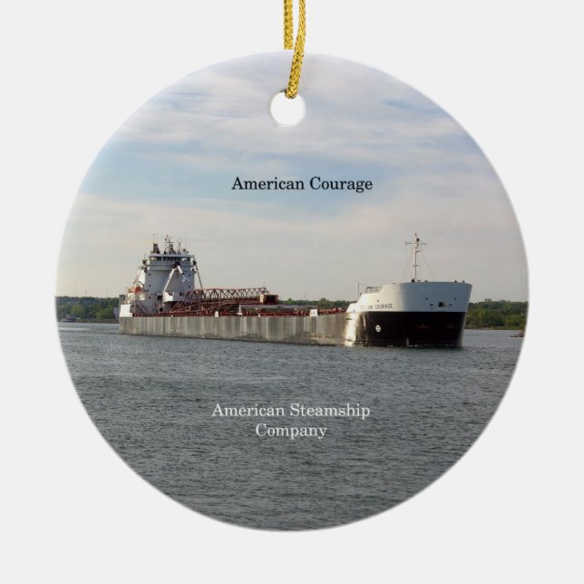 De Cerâmica Ornamento da Coragem Americana (Frente)