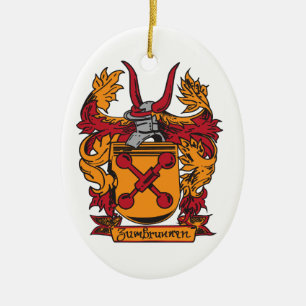 De Cerâmica Ornamento da crista da família